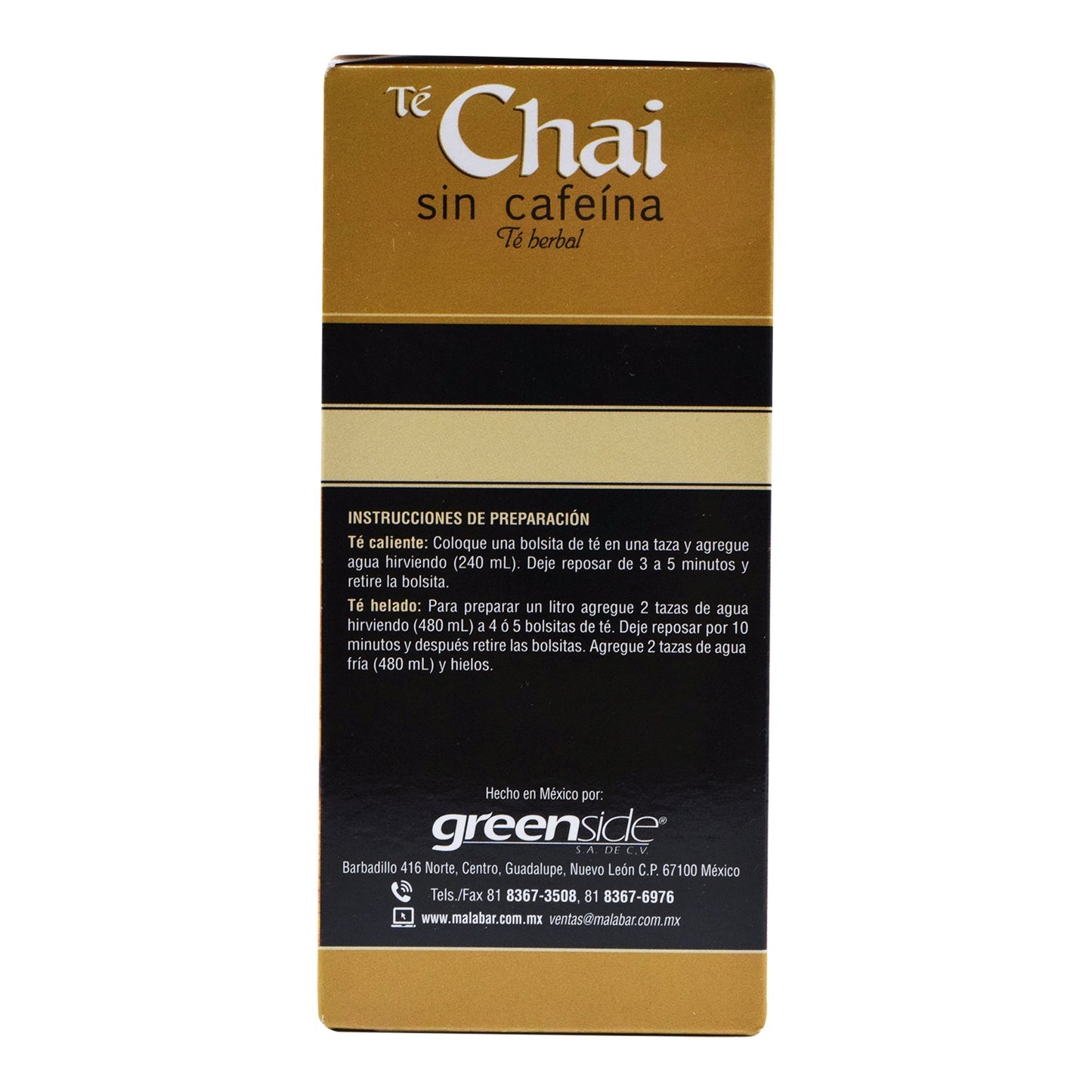 Chai Sin Cafeina 25 Bolsitas (MALABAR)