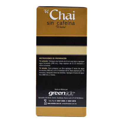 Chai Sin Cafeina 25 Bolsitas (MALABAR)