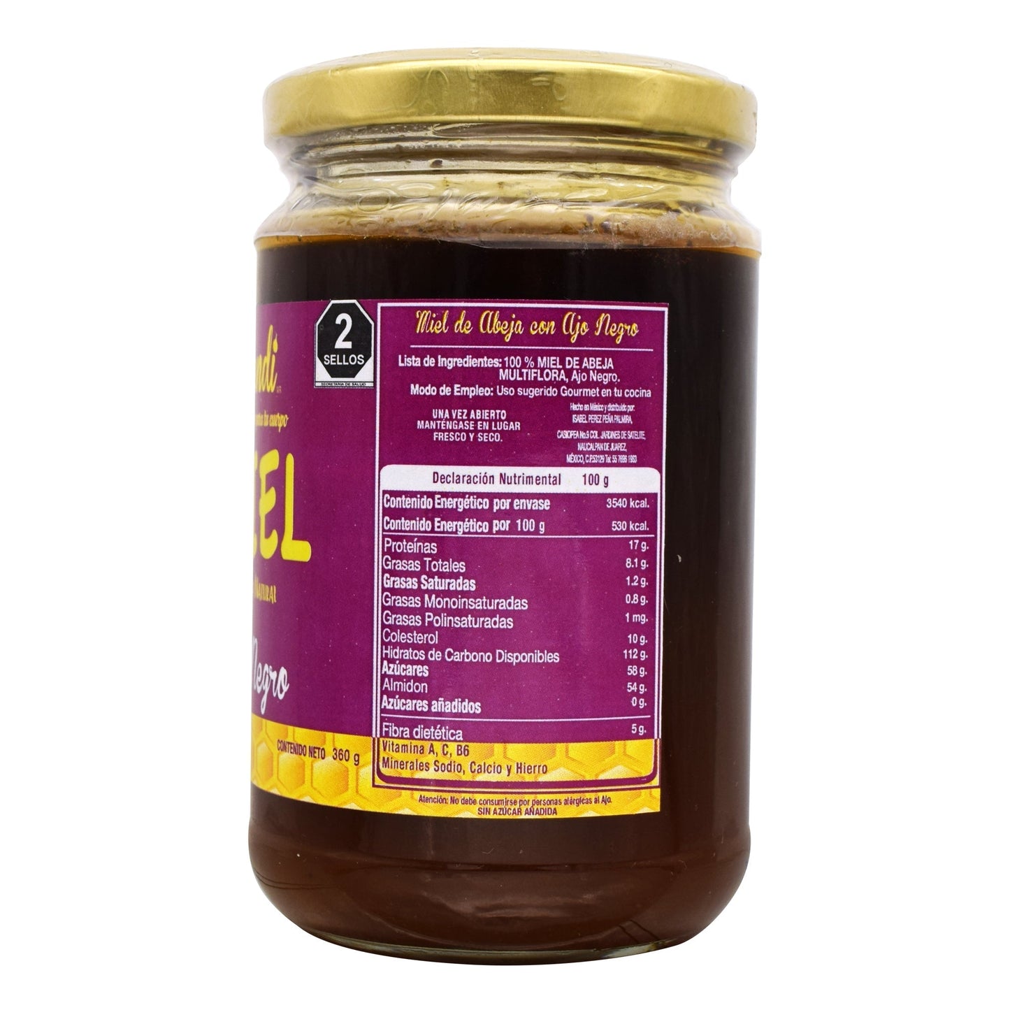 Miel Ajo Negro 360 G (BENDI AJO NEGRO)