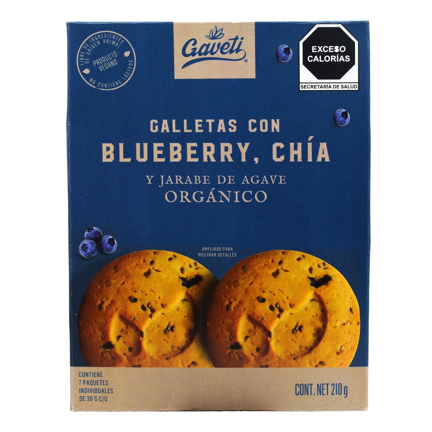 Galleta De Blueberry Chia 210 G (GAVETI)