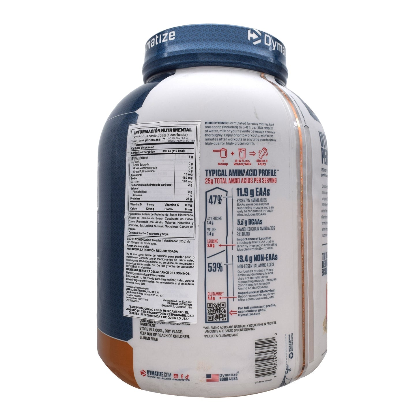 Dym Iso 100 Chocolate Peanut Butter 5 Lb (DYMATIZE)
