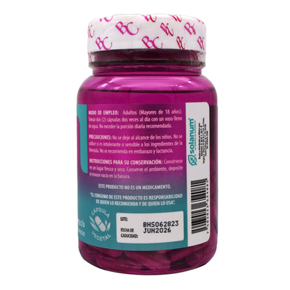 Biotina Vit C Vit E Acido Hialuronico Zinc Selenio 100 Cápsulas (SOLANUM BELACAPS)