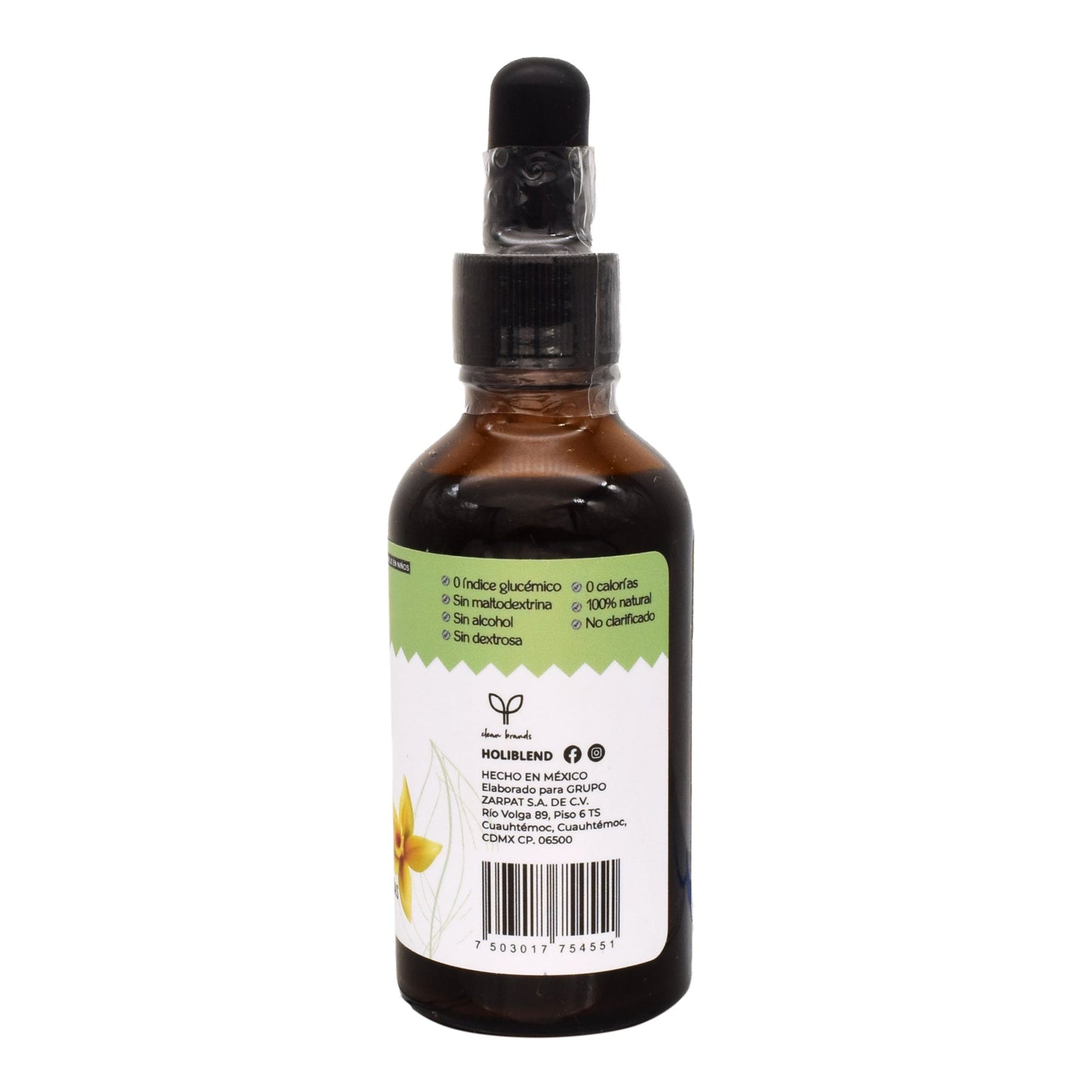 Stevia Liquida Sab Vainilla 50 Mililitros (HOLIBLEND)