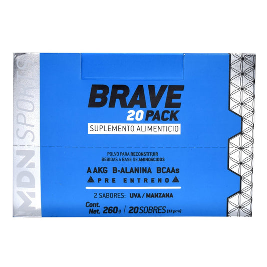 Brave Varios Sabores 13 G (Paquete 20) (MDN SPORTS)