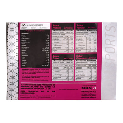 Whey Ner Isolate Varios Sabores 30 G (Paquete 40) (MDN SPORTS)