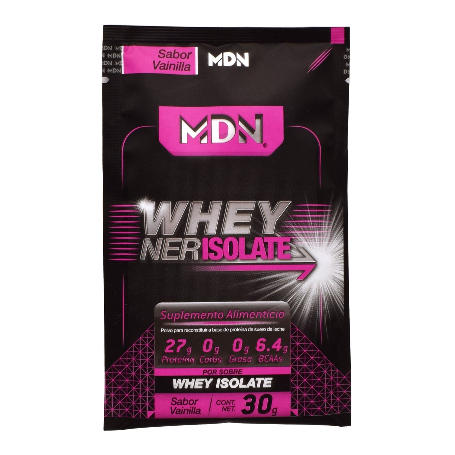 Whey Ner Isolate Varios Sabores 30 G (Paquete 40) (MDN SPORTS)