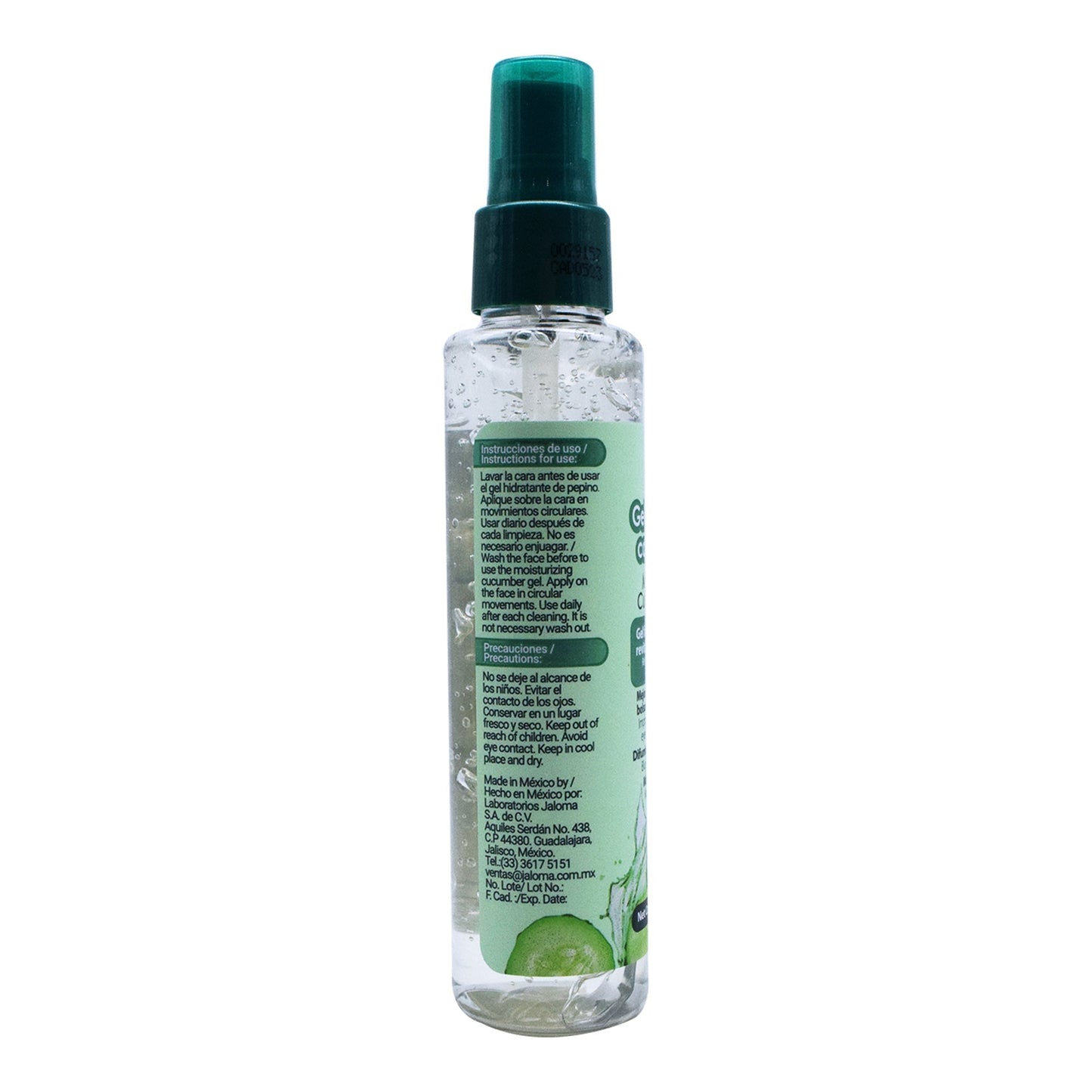Gel Facial Hidratante Con Pepino 120 Mililitros (JALOMA)