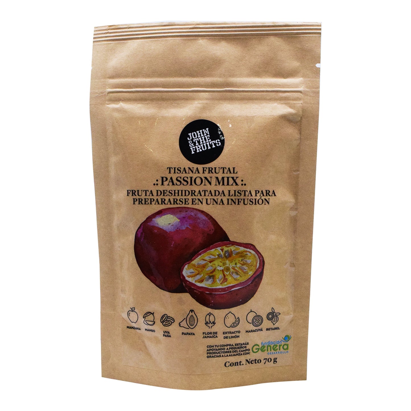 Tisana Pasion Mix 70 G (JOHN AND THE FRUITS)