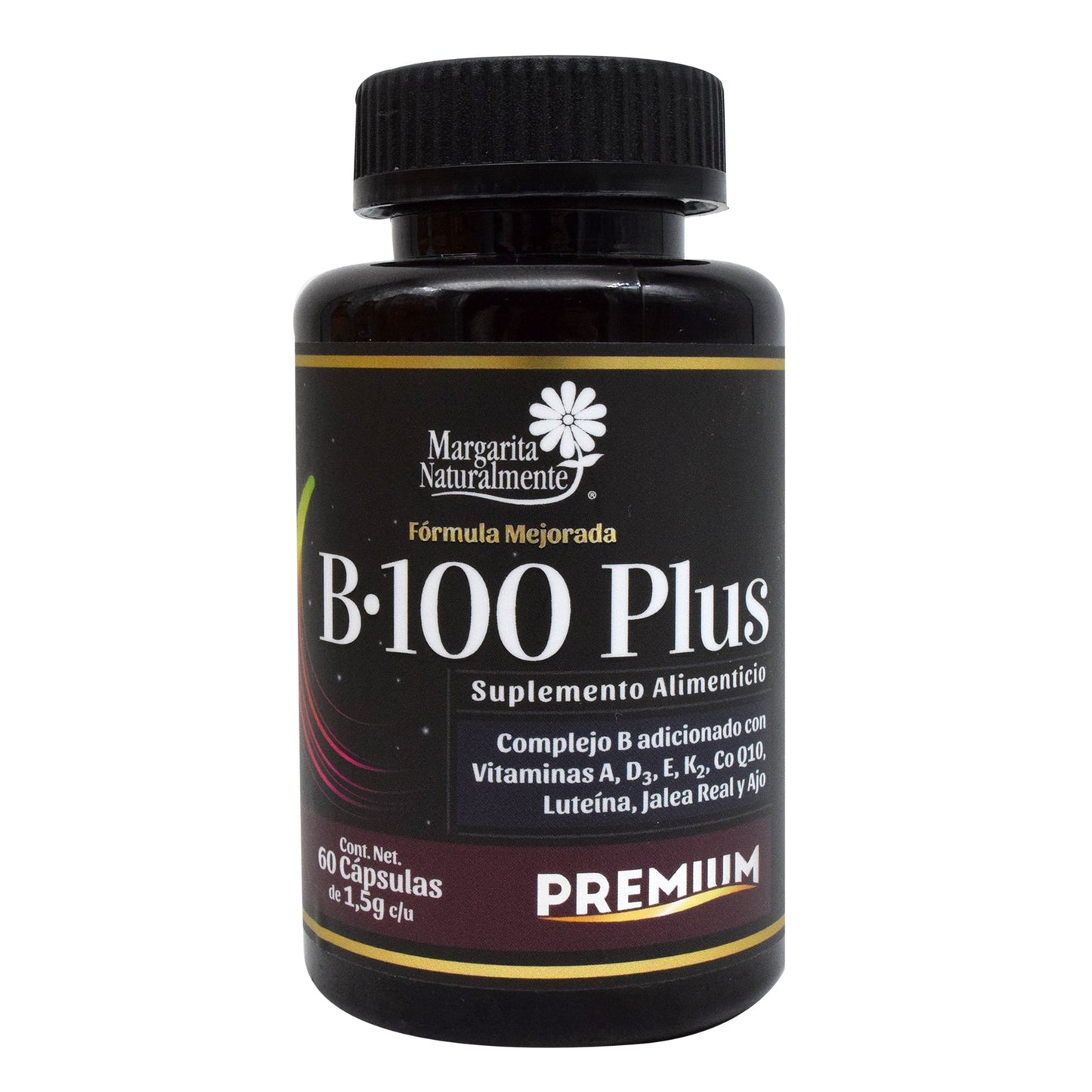 Vitamina B-100 Plus 60 Cápsulas (MARGARITA NATURAL)
