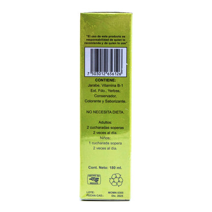 Jarabe De Ajolote Vitaminado 180 Mililitros (YERBO VITAL)