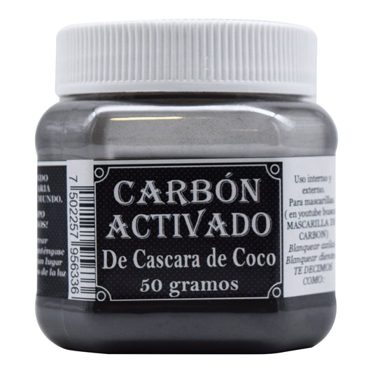 Carbon Activado De Coco 50 G (LA HERBONATURISTA)