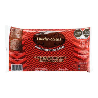 Obleas De Chocolate Rellenas De Chocolate 75 G (Paquete 10) (CHOCKE OBLEAS)