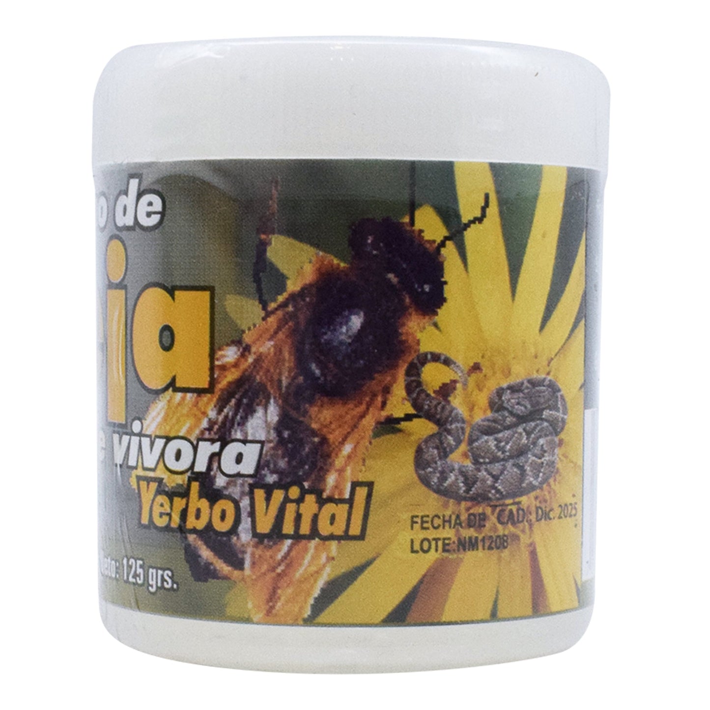 Gel Veneno De Abeja Y Aceite De Vibora 125 G (YERBO VITAL)