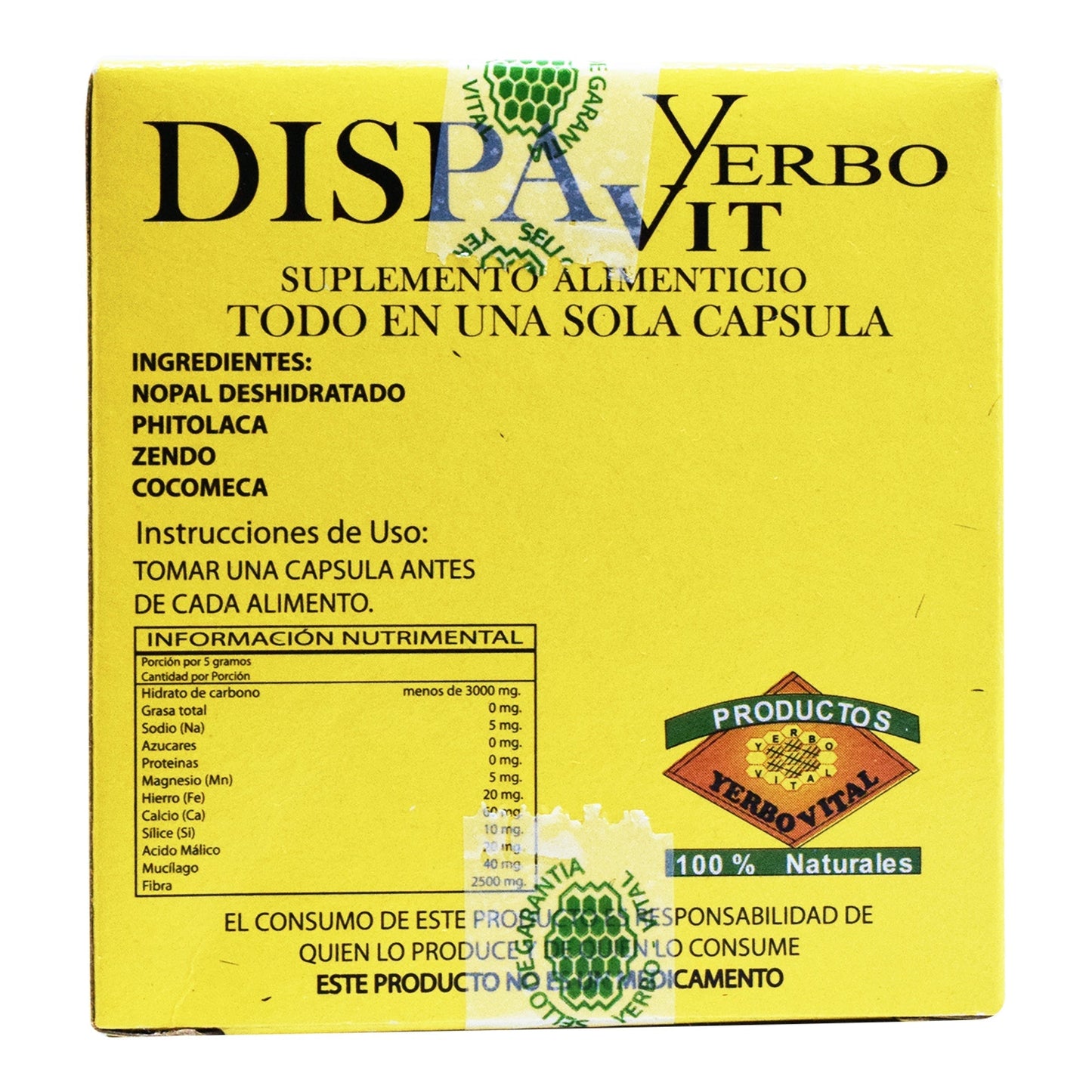 Dispan 15 Cápsulas (YERBO VITAL)