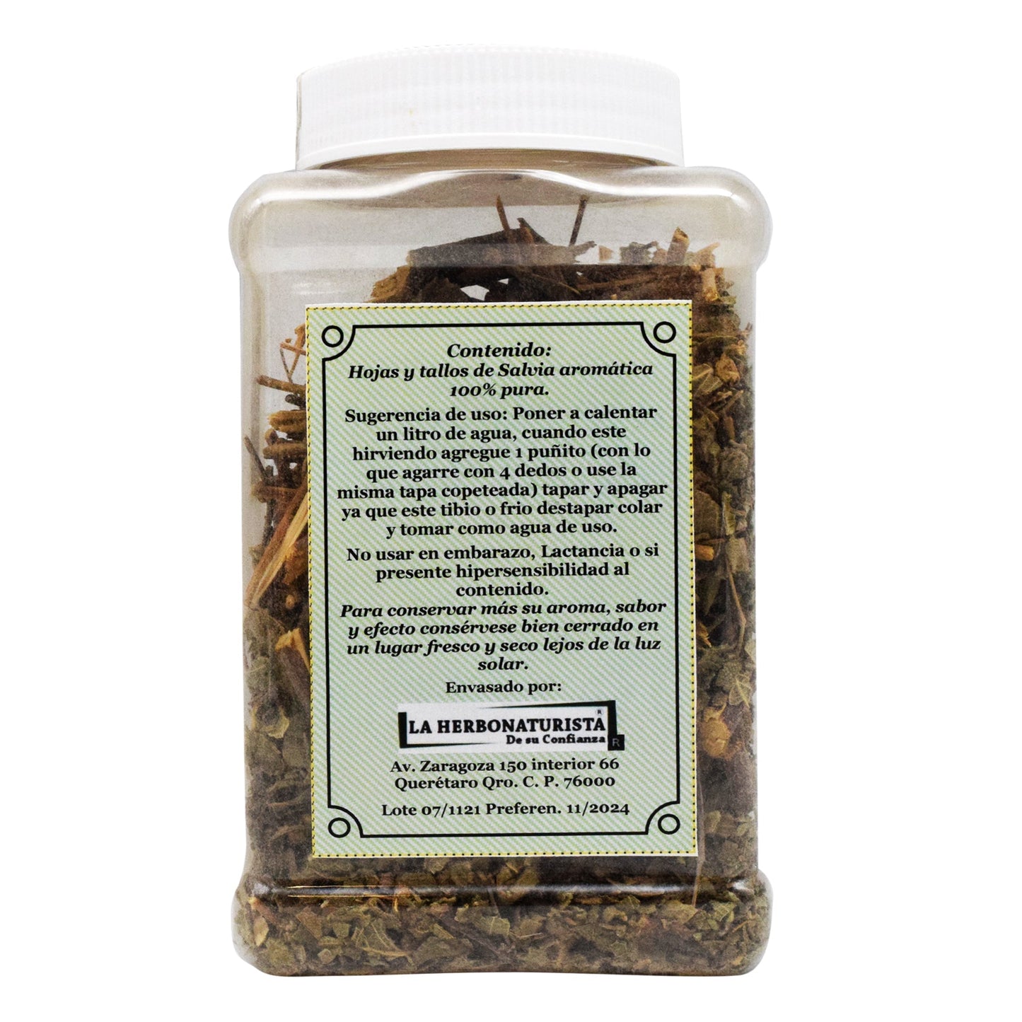 Salvia Aromatica Hojas Y Tallos 100 G (LA HERBONATURISTA)
