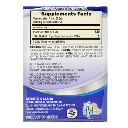 Te Palo Azul 25 Sob (NATURAL VITALITY)