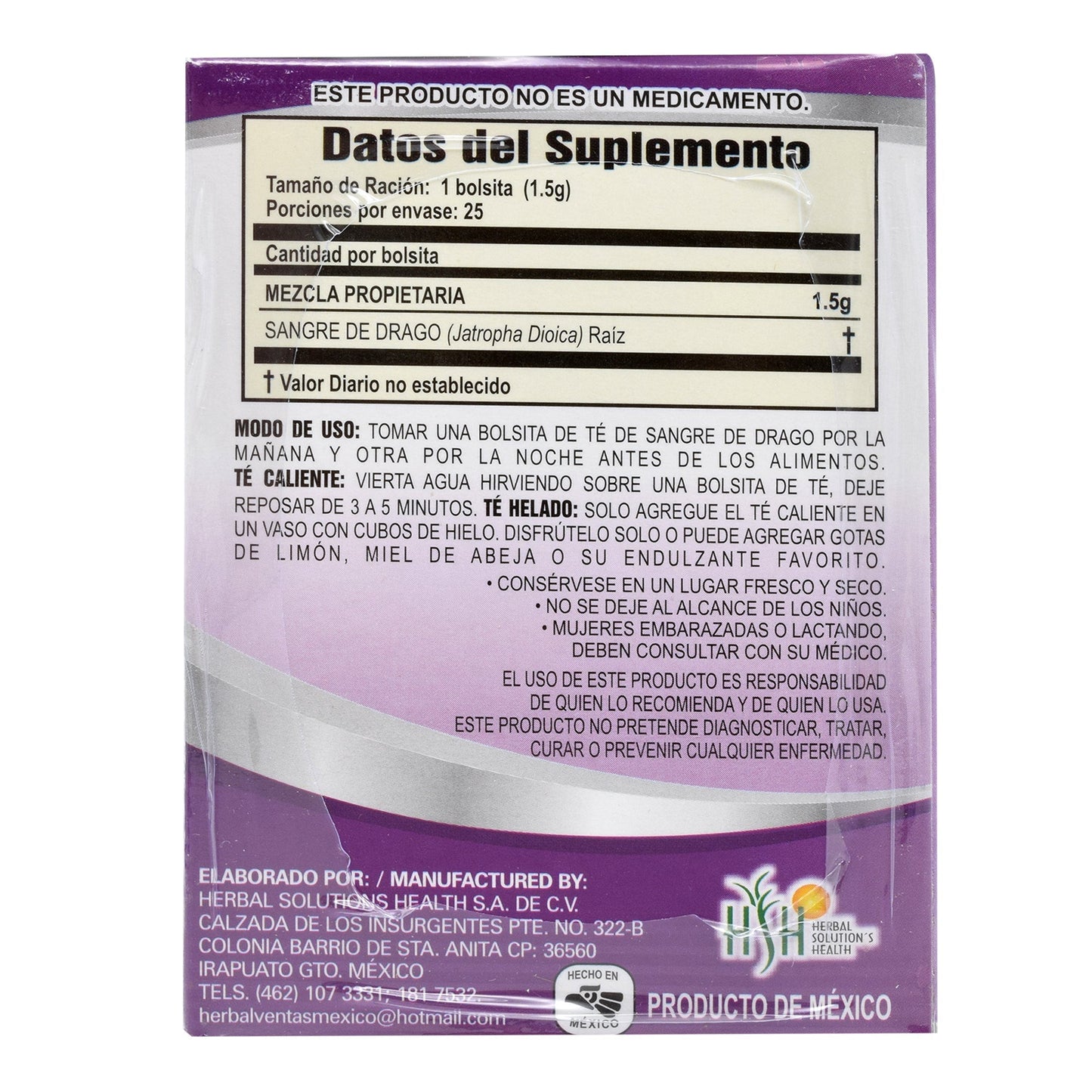 Te De Sangre De Drago 25 Sob (NATURAL VITALITY)