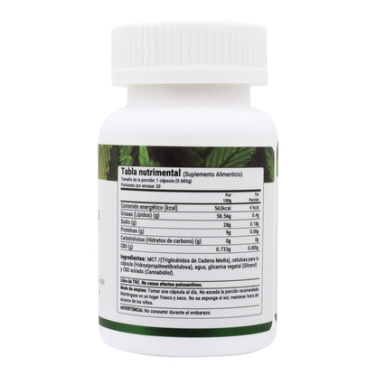 Cbd Natural 30 Cápsulas (CBD LIFE)