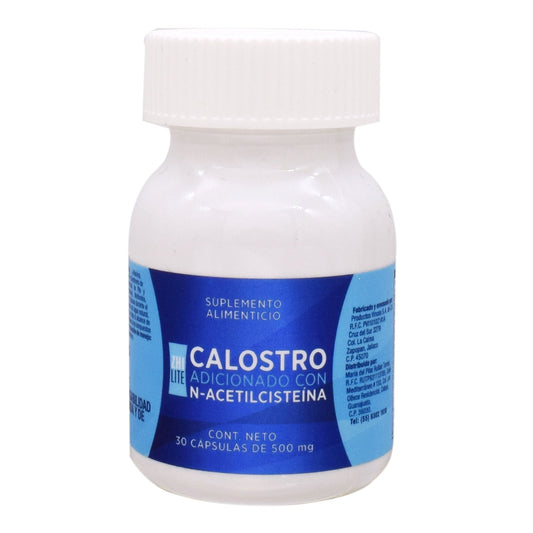 Calostro con N-Acetilcisteína 30 Cápsulas – Refuerzo inmunológico y protección celular