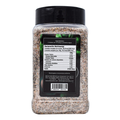 Sal Del Himalaya Con Pimienta Negra 480 G (PRAGNA)