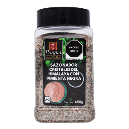 Sal Del Himalaya Con Pimienta Negra 480 G (PRAGNA)