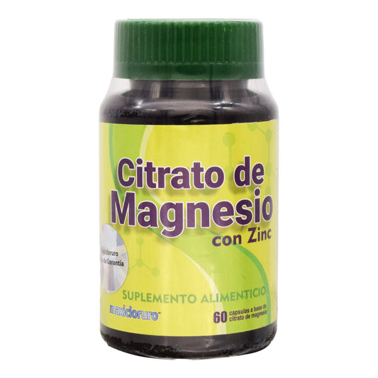 Citrato Magnesio Zinc 60 Cápsulas (MAXICLORURO)