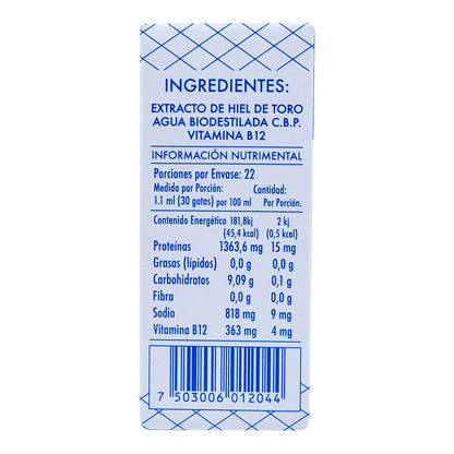 Hiel De Toro Vitaminada  Extracto 25  Mililitros (HIEL DE TORO)