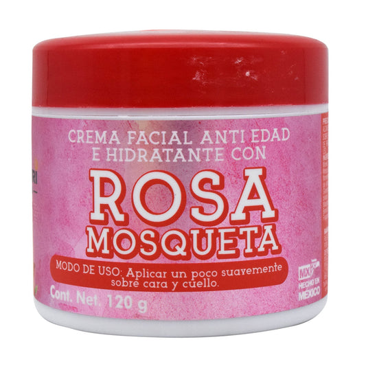 Crema Facial Antiedad Rosa Mosqueta 120 G (RARAMURI)
