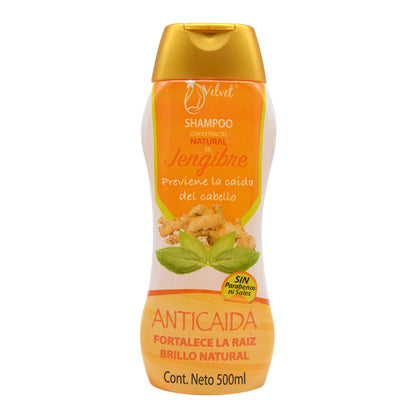 Shampoo Jengibre 500 Mililitros (VELVET)
