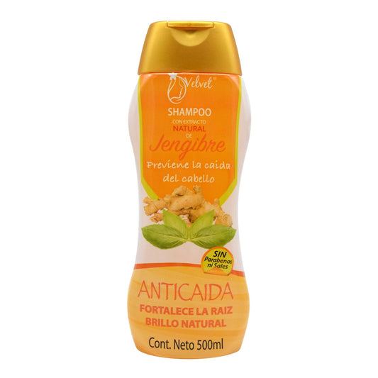 Shampoo Jengibre 500 Mililitros (VELVET)
