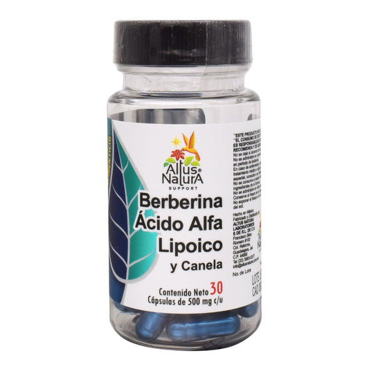 Berberina Acido Alfa Lipoico Canela 30 Cápsulas (ALTUS NATURA)