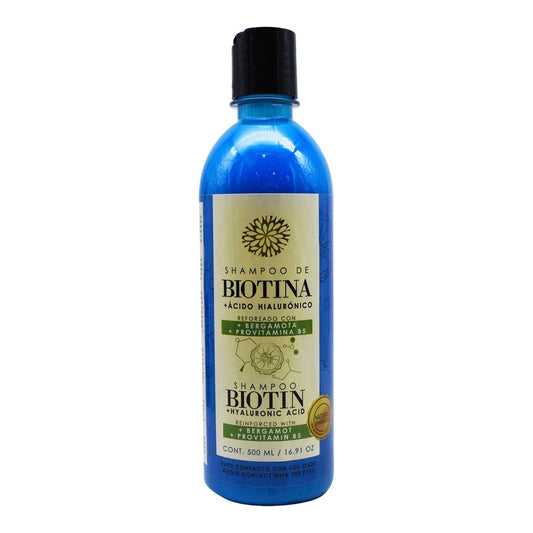 Shampoo De Biotina Y Acido Hialuronico 500 Mililitros (BATAMOT)