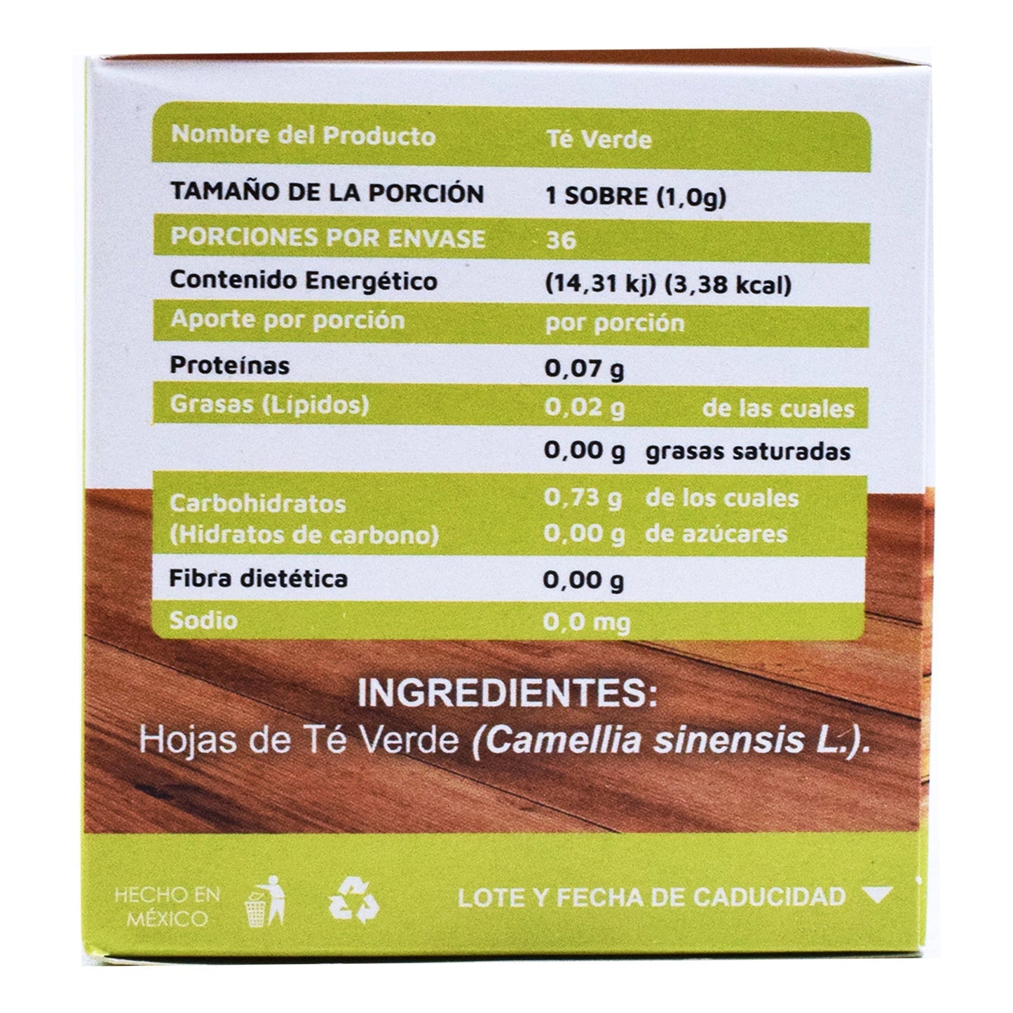 Te Verde 36 Sob (VIDANAT/INFUSIONES)