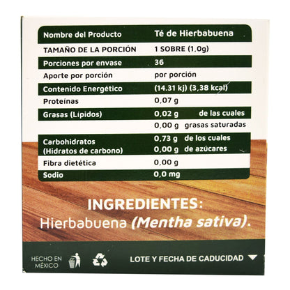 Te De Hierbabuena 36 Sob (VIDANAT/INFUSIONES)