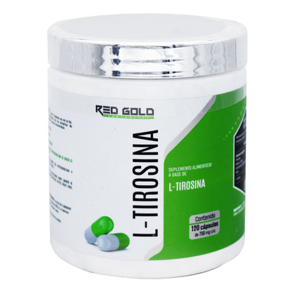 L Tirosina 120 Cápsulas (RED GOLD)