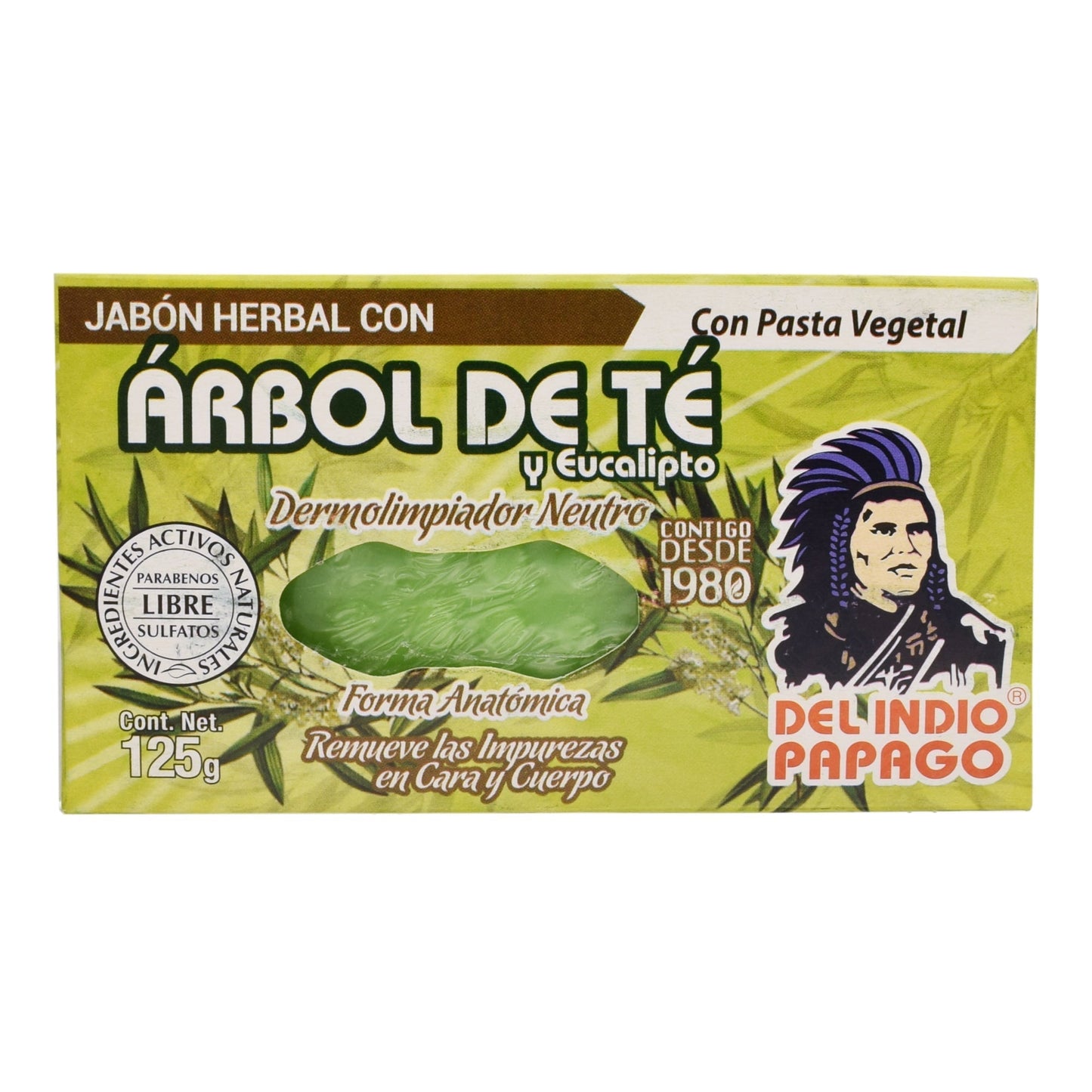 Jabon De Arbol De Te 125 G (DEL INDIO PAPAGO)