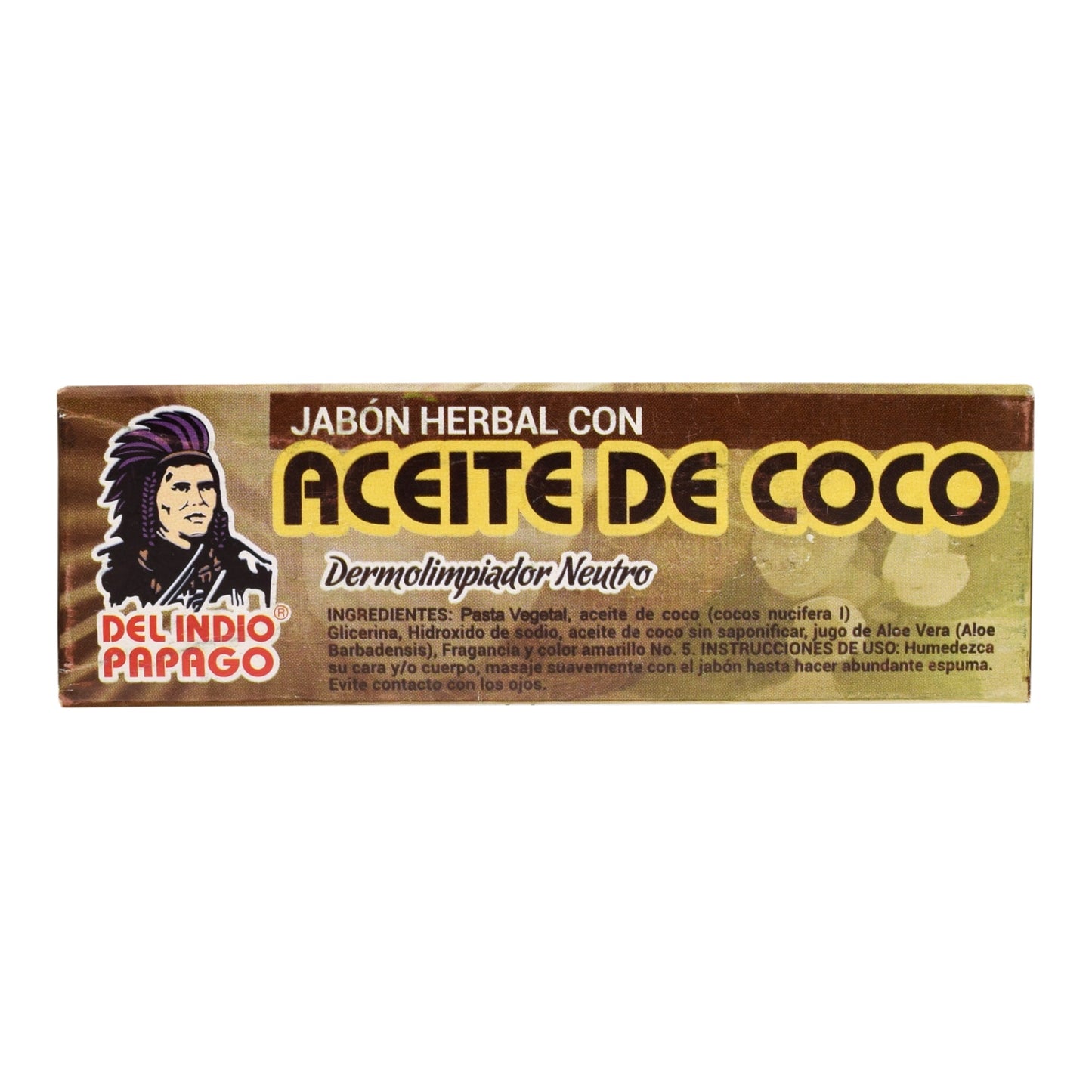 Jabon De Coco 125 G (DEL INDIO PAPAGO)