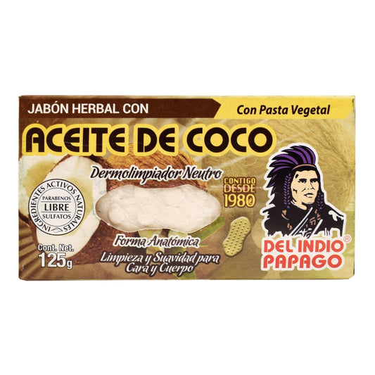 Jabon De Coco 125 G (DEL INDIO PAPAGO)