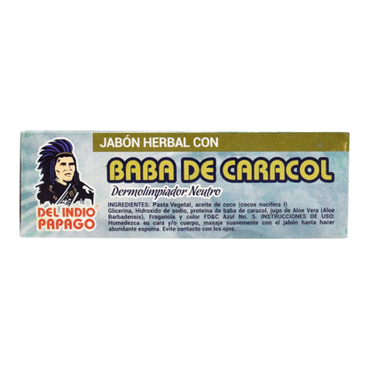 Jabon De Baba De Caracol 125 G (DEL INDIO PAPAGO)