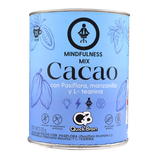 Cacao Con Pasiflora Manzanilla Y L Teanina 225 G (QUICK BRAIN)