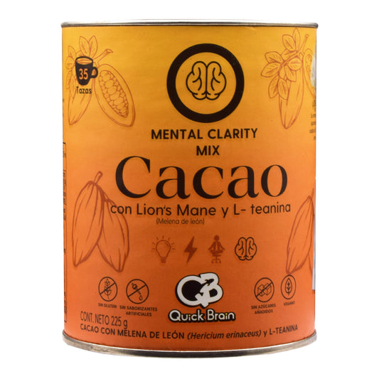Cacao Con Melena De Leon Y L Teanina 225 G (QUICK BRAIN)