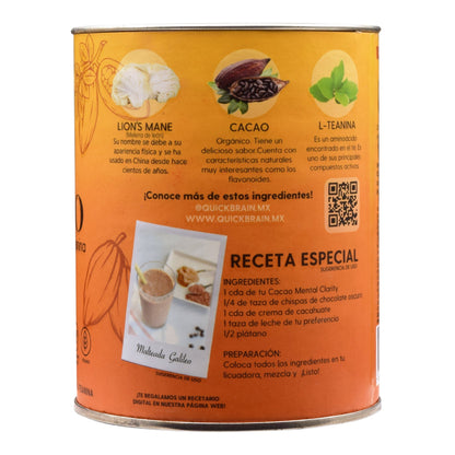 Cacao Con Melena De Leon Y L Teanina 225 G (QUICK BRAIN)