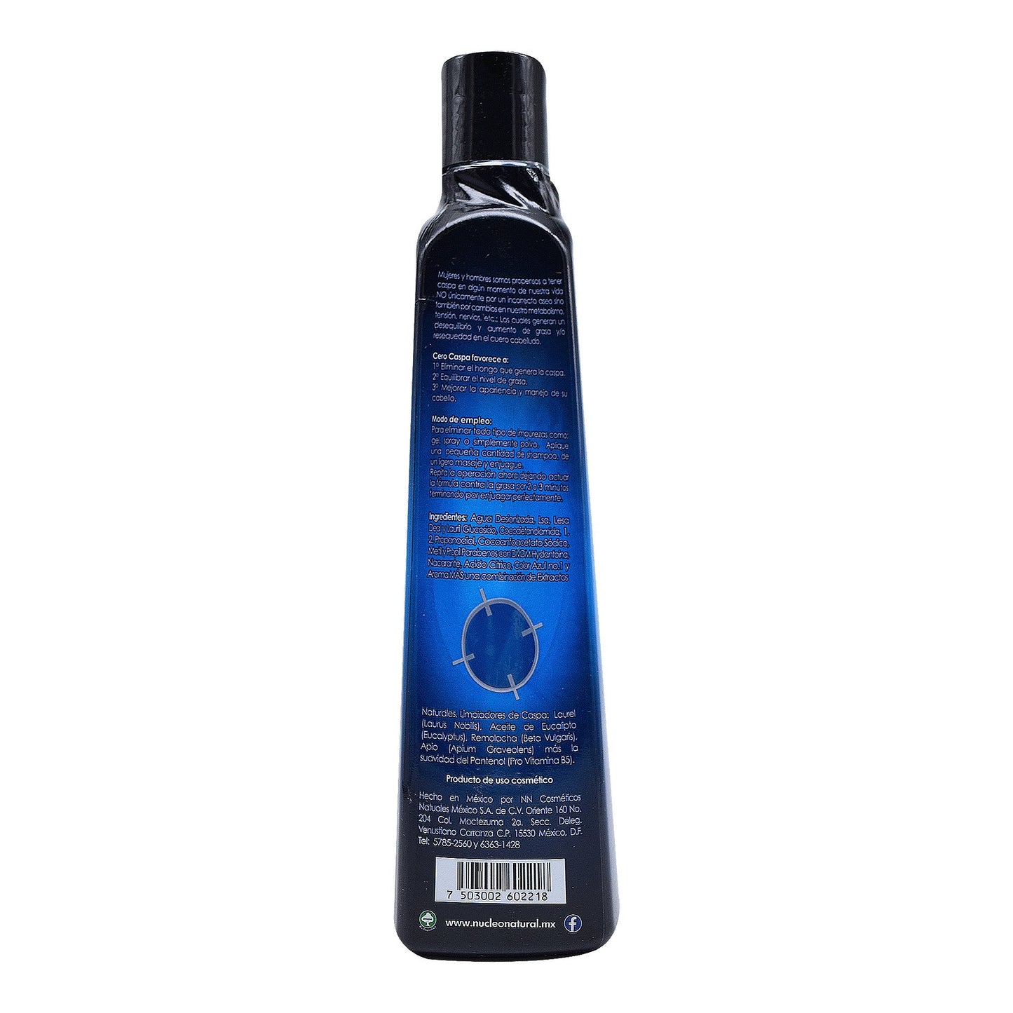 Shampoo Cero Caspa Reforzado 550 Mililitros (NUCLEO NATURAL)