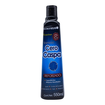Shampoo Cero Caspa Reforzado 550 Mililitros (NUCLEO NATURAL)