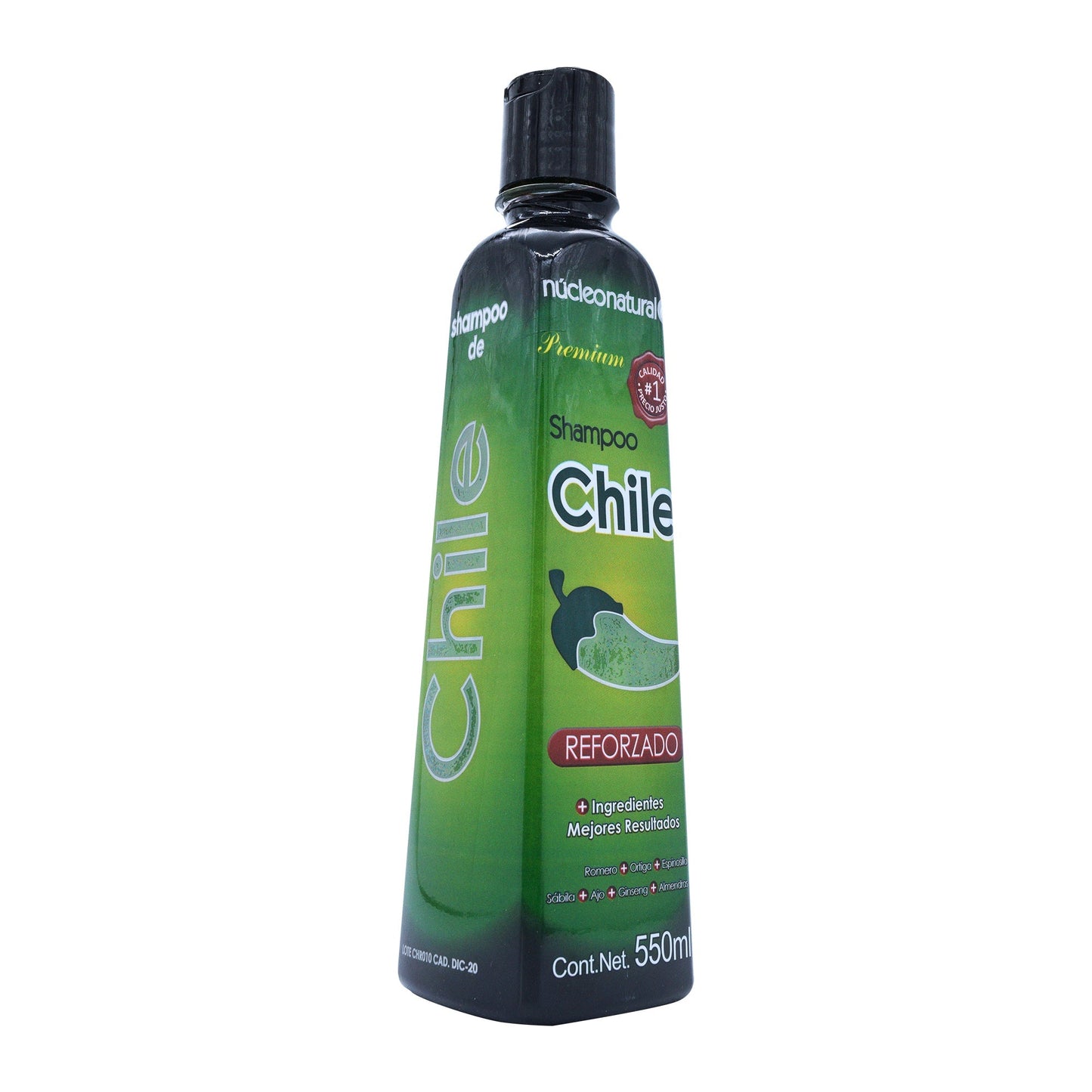 Shampoo Chile Reforzado 550 Mililitros (NUCLEO NATURAL)