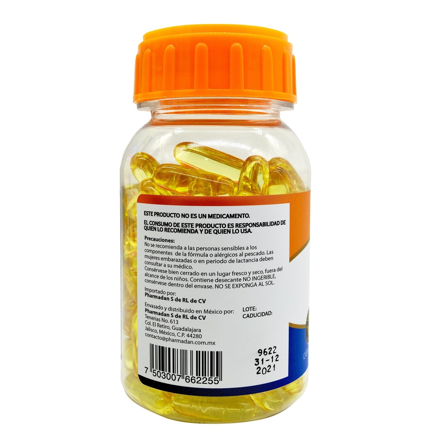 Omega 3 Aceite de Pescado 100 Cápsulas PHARMADAN