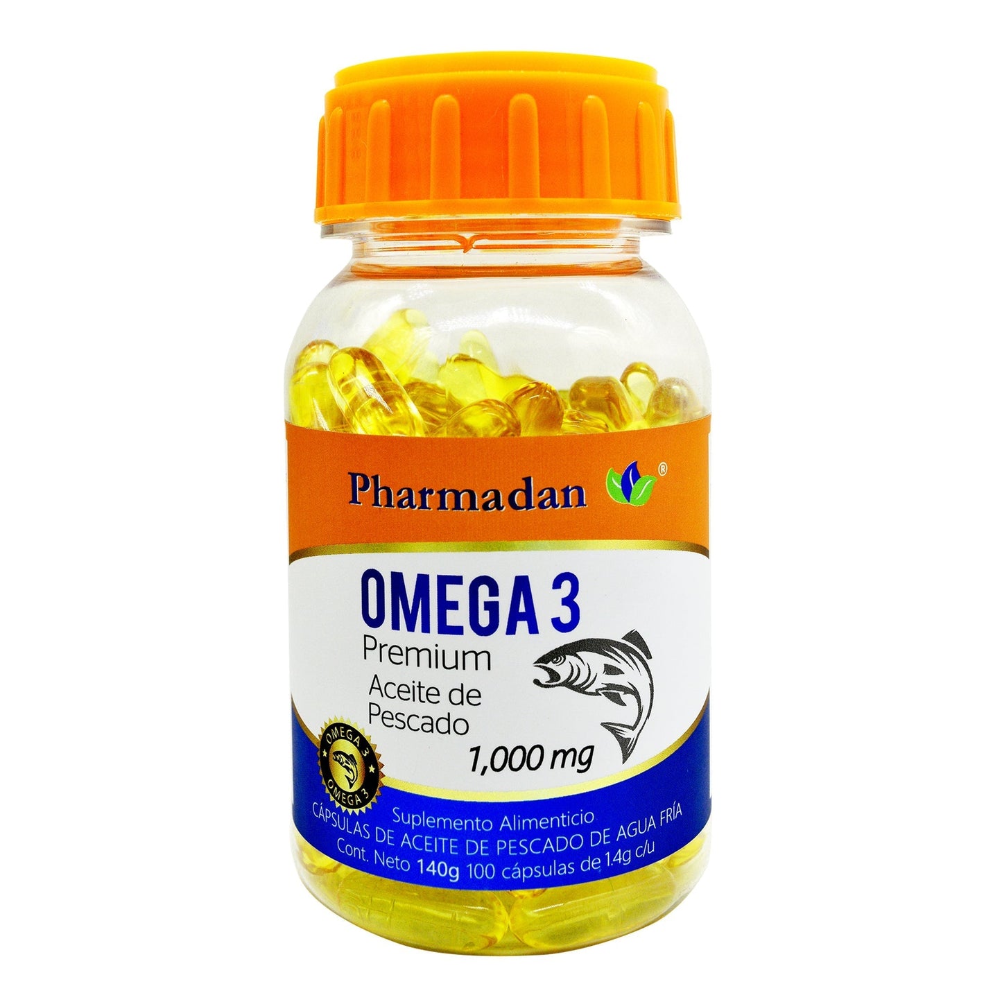 Omega 3 Aceite de Pescado 100 Cápsulas PHARMADAN