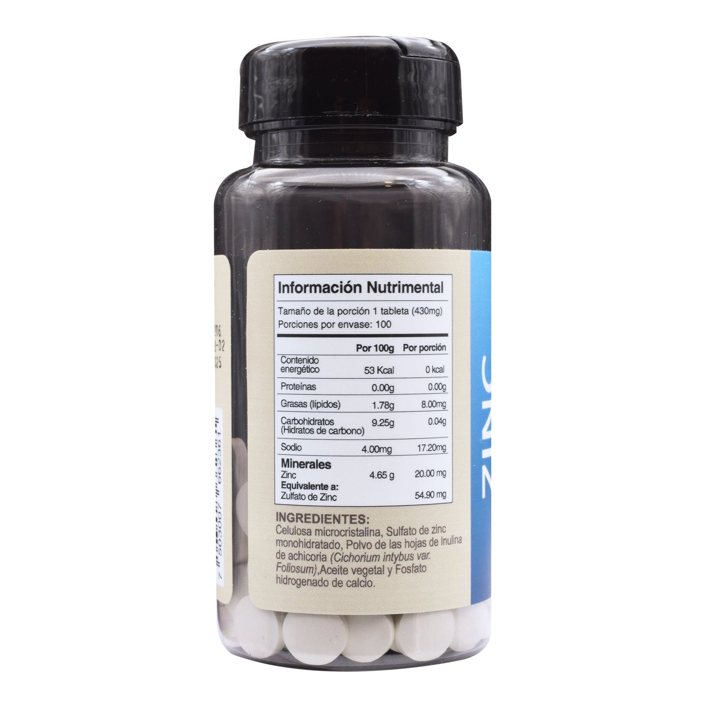 Zinc 100 Tabletas (PHARMADAN)