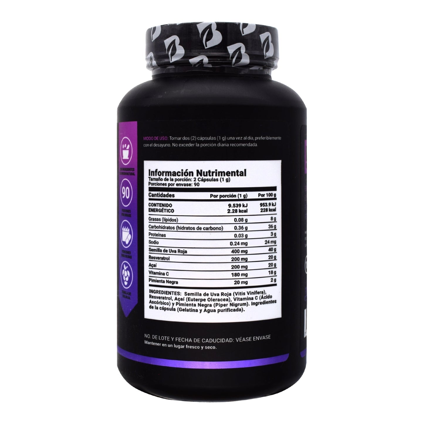 Resveratrol 180 Cápsulas (BLIFE)