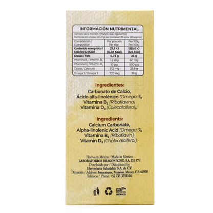 Calcio Y Vitamina D 80 Cápsulas (HERBOLARIA SALUDABLE)